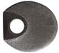 Top jaw, wax cast steel, .77" x .85" oval, fitted
